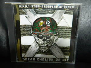 (18)　 S.O.D　　/　 SPEAK ENGLISH OR DIE　　　 輸入盤　 　 ジャケ、経年の汚れあり