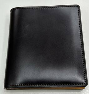 【B-12249】未使用品 Brelio GENUINE CORDOVAN ブレイリオ コードバン 二つ折り財布 カードポケット