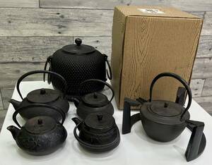 【D-0328～1506】南部鉄器 おまとめ 6点 鉄瓶 急須 鉄器 現状品 まとめ アンティーク 工芸品