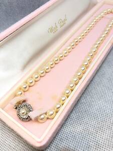 【B-12384】Wink Pearl ウインクパール パール 真珠 ネックレス シルバー金具 保証書付