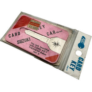 当時物 SUZUKI用 ブランクキー M346 FUKI CARD KEY スズキ 