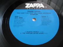 ☆FRANK ZAPPA フランク・ザッパ♪YOU CAN'T DO THAT ON STAGE ANYMORE SAMPLER☆ZAPPA RECORDS ZAPPA 7☆UK orig盤2LP☆_画像7