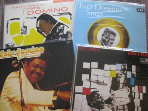 ☆FATS DOMINO♪WHAT A PARTY!＋♪LIVE IN EUROPE＋♪ROCK AND ROLLIN'/etc☆IMPERIAL/etc☆US/France/JPN盤LP☆4枚セット☆