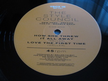 ☆Style Council♪HOW SHE THREW IT ALL AWAY☆Paul Weller/Mick Talbot/D.C.Lee☆Polydor TSCX 16☆UK orig盤12inch Single☆_画像5