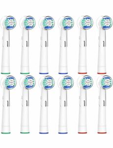 Senyum 電動歯ブラシ 替えブラシ 保護カバー付き やわらか ホワイトニング 12本 未使用