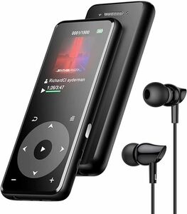 【日本正規品・国内認証済】MP3プレーヤー AGPTEK Bluetooth5.1 ウォークマン HIFI高音質 スピーカー搭載 内蔵8GB 128GB イヤホン付き A16