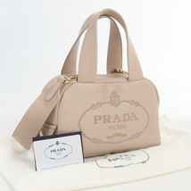 中古良品プラダPRADA 2WAYハンドバッグ レザー 1BB078 2DKV F0NZ2 ピンク系　 ランク：A us-2 2WAY ショルダー レディース_画像1