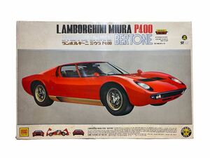 【オオタキ】 未組立LAMBORGHINI MIURA P400 1/16プラモデル ランボルギーニミウラ P400 ベルトーネデザイン 当時物 