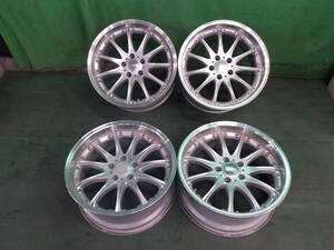 ☆　ホイール　HARTGE　19×9.5J　19×8.5J　+22/+15　PCD120　5H　ポリッシュシルバー　4本　19インチ　☆