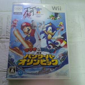 空箱扱い取扱説明書なしディスク不可【Wii】 マリオ＆ソニック AT バンクーバーオリンピック