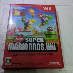 任天堂Wii NewスーパーマリオブラザーズWii取扱説明書なし。ディスクにすりきずがあります。動作未確認です。