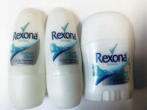 送料無料デオドラント(制汗剤)ワキ美白用 Rexona(レクソーナ)シャワークリーン25ml×2本＋20gセット匿名配送 