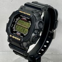 希少 極美品 G-SHOCK GX-56-1BJF GXシリーズ タフソーラー 防塵・防泥構造 マッドレジストブラック ゴールド液晶 スクウェア ビッグケース_画像7