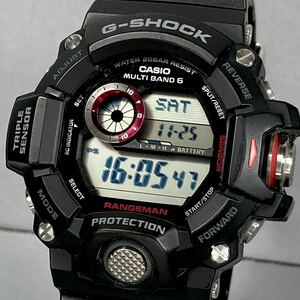 美品 G-SHOCK GW-9400J-1JF RANGEMANレンジマン タフソーラー 電波受信 電波ソーラー マルチバンド6 トリプルセンサー ブラック