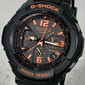 極美品 G-SHOCK GW-3000B-1AJF グラビティマスター スカイコックピット タフソーラー 電波受信 電波ソーラー マルチバンド6 ブラ