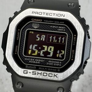 未使用同様極美品 箱説タグ付G-SHOCK GMW-B5000MB-1JF タフソーラー 電波受信 電波ソーラー マルチバンド6 Bluetooth対応 メタルバンド