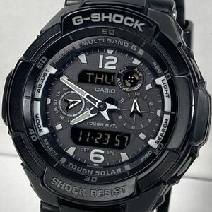 美品G-SHOCK GW-3500BB-1AJF スカイコックピット タフソーラー 電波受信 電波ソーラー マルチバンド6 アナデジ 反転液晶 ブラック ホワイト