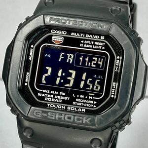 美品 CASIO G-SHOCK GW-M5610-1BJF タフソーラー 電波受信 電波ソーラー マルチバンド6 スクウェア ブラック スピード 反転液晶 オリジン