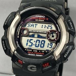 美品 G-SHOCK GW-9110-1JF GULFMAN/ガルフマン タフソーラー 電波受信 電波ソーラー マルチバンド6 タイドグラフ ブラック チタンパーツ