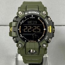 極美品 箱説付G-SHOCK GW-9500-3JF MUDMAN マッドマン タフソーラー 電波受信 電波ソーラー マルチバンド6 トリプルセンサー カーキ_画像5