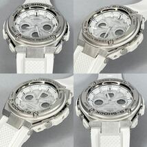 極美品 G-SHOCK GST-W310-7AJF G-STEEL/Gスチール タフソーラー電波受信 電波ソーラー マルチバンド6 メタルベゼル アナデジ ホワイト_画像4