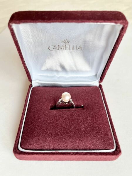 CAMELLIA カメリア 真珠+ダイヤモンド プラチナ 指輪 ジュエリーマキ