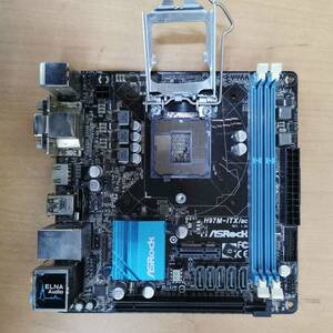 ASRock H97M-ITX/ac /ITXマザーボード/INTEL(LGA1150)CPU対応/PCパーツ DIY 修理材料★動作未確認・ジャンク★現状渡し