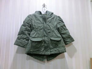 * Old Navy /OLD NAVY 90-100.* winter jacket / blouson ( green group khaki - color )/ waist little aperture stop equipped s697