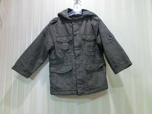 * Petit Bateau /petit bateau 108.* outer ( gray )/ blouson / jacket Parker ( front fastener )/ inside side boa s722