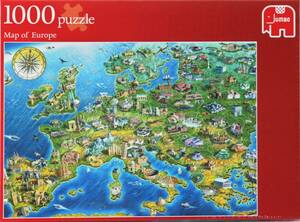 MAP OF EUROPE 1000 деталь 