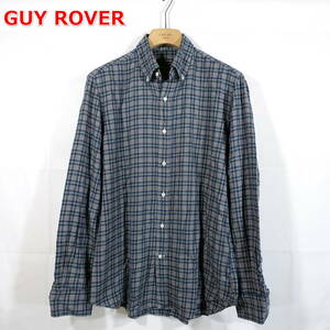 【定番】ギローバー　タータンチェックネル地ＢＤシャツ　GUY ROVER　サイズＬ