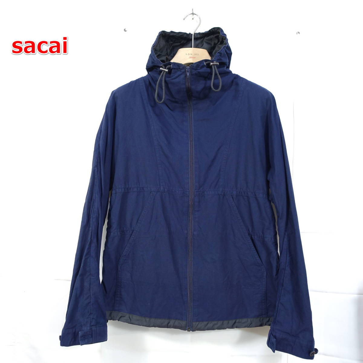 良品】sacai ドッキングパーカー サカイ サイズ２（Ｍ相当