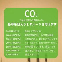 Kimwood CO2 測定器 二酸化炭素濃度計測器 NDIR方式 co2濃度センサー 温度 湿度測定機能付き 3in1 多機能 部屋の空気 温度計 湿度計_画像2