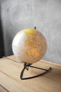 アンティーク　フランス　地球儀型　テーブルランプ　ライト　店舗什器