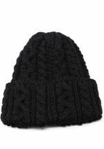 HIGHLAND 2000 ニットキャップ ブラック ブリティッシュウール100％ ボブキャップ BOBCAP BritishWool Black 黒 ハイランド イギリス タグ_画像3