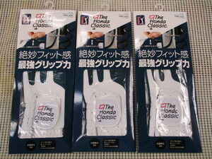 ■新品■ダイヤコーポレーション■PGA TOUR■The Honda Classic■GL-3009■フリーサイズ(22～25cm)■ゴルフグローブ3枚■