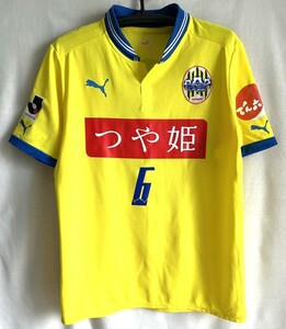 モンテディオ山形　山田拓巳選手支給品　2012‐2013 AWAY S/Sユニフォーム#6　XO