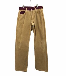  post overall corduroy work pants FC2830 men's L size Camel beige Brown purple POST O'ALLS