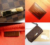 美品 ルイヴィトン N41129 ダミエフェイボリットMM 2WAYショルダーバッグ FB2747 LOUIS VUITTON ブラウン レザー ハンドバッグ_画像2