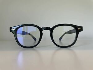 ノーブランド　タートオプティカル型ボスリントン黒縁眼鏡　46サイズ（MEDIUM）ブラックカラー/モスコット レムトッシュ　ボスリントン