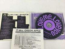 CD+DVD Love me, Love you / Mrs. GREEN APPLE UPCH 89374 EMI 初回限定盤 2310BKM104_画像2