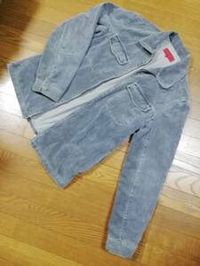 ■FCUK Jeans■若干のビンテージ感が素敵グレーコーデュロイ G-ジャンパー・サイズ M・フレンチコネクションFrench Connection 