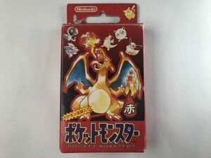 A959 未使用 ポケットモンスター トランプ 赤 ポケモン名簿入り -