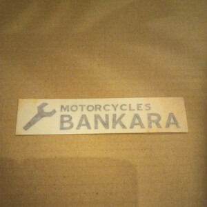 即決 ＭＯＴＯＲＣＹＣＬＥＳ ＢＡＮＫＡＲＡ ステッカーシールデカールパンナックルサイドバルブショベルエボガレージチョッパー旧車