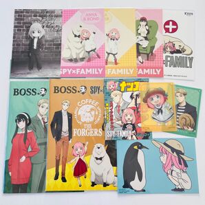 SPY×FAMILY アニメイト 特典 ポストカード クリアカード 購入特典 ナツコミ BOSS オリジナルA5ノート 11点
