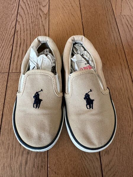 スリッポン シューズ　ベージュ　Ralph ラルフローレン　ラルフ