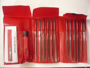 ☆Snap-On☆スナップオン☆スイスニードルヤスリ☆FILE SET☆12本セット☆HBFN120B☆ローレット入りグリップ☆ポーチ入り☆新品未使用☆