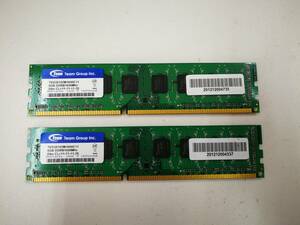 保証あり TEAM製 DDR3 1600MHz 8GB×2枚 計16GB メモリ デスクトップパソコン用