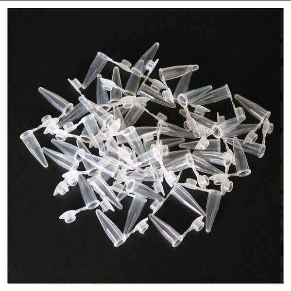 試験管 プラスチック 49個 0.2 ml遠心管 チューブ透明なプラスチック