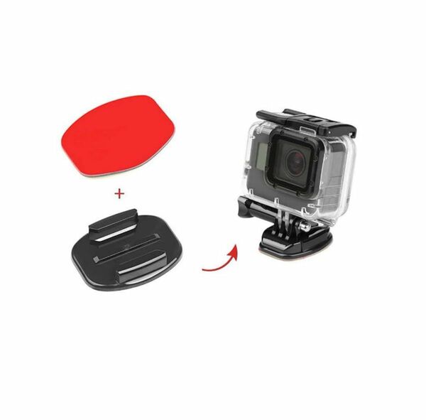 ヘルメット粘着マウントとバックルアクセサリーキット GoPro HERO Black BLACK アクションカメラ